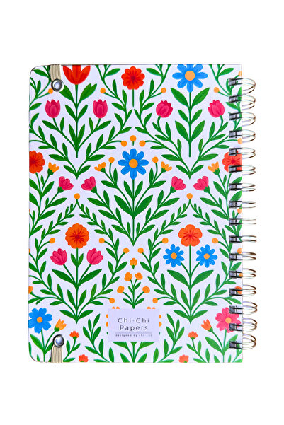 Chi-Chi Papers 2026 Weekly Planner - Handmade, 2 Pages with Stickers, Green Garden