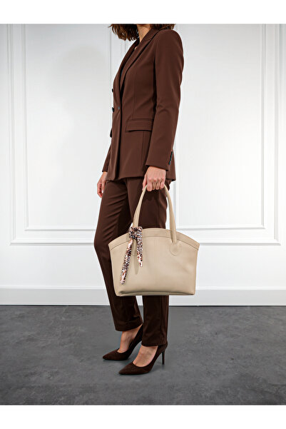 Rivina Laura Women's Scarf Double Handle Shopper Hand and Shoulder Bag (Scarf Color May Vary)