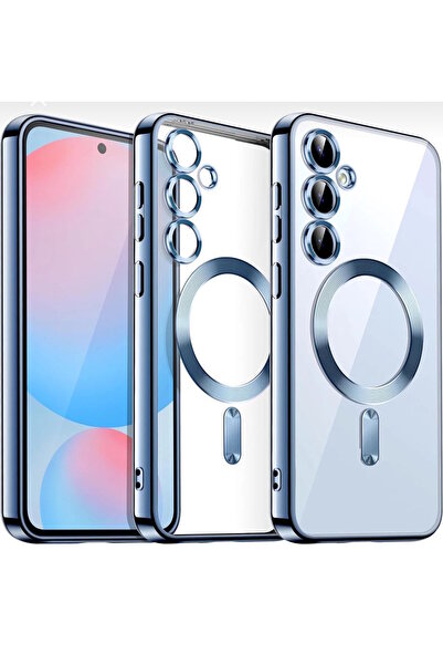 m.tk moveteck Samsung Galaxy S25 Fe Case Camera Protection Magsafe Wireless Transparent Back Colorful Edges Soft