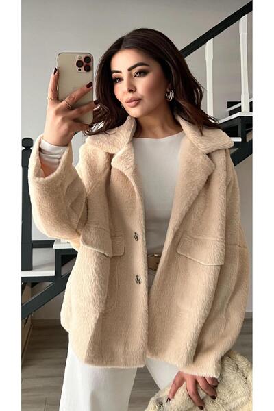 Oslove Taş Premium Plush Coat