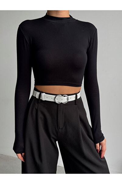 KIRASE Double Buckle Women's Trouser Belt, Coat Belt, Dress Belt, Shirt Belt Boy-110 En-3