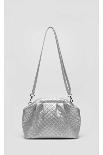 GUELES Trendy Knitted Detailed Soft Leather Hand and Shoulder Bag