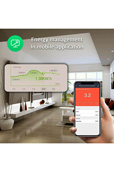 Nous Έξυπνη υποδοχή WiFi με παρακολούθηση κατανάλωσης ενέργειας, A7