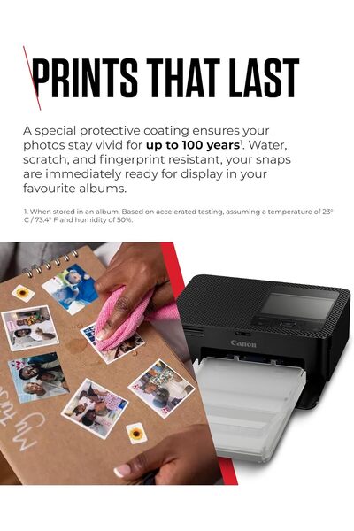 Canon SELPHY CP1500 Compact Portable Photo Printer (Black)