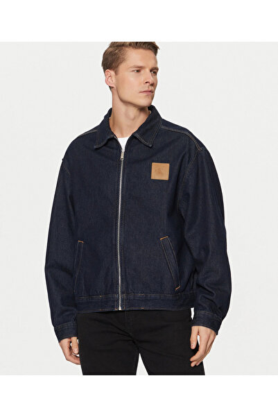 Calvin Klein Erkek Relaxed Zip Denim Ceket
