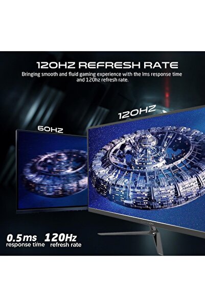 GAMEON 22” IPS Gaming Monitor – FHD 1920x1080, 120Hz, 0.5ms, HDMI 2.1 (Black)