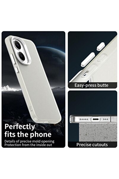 Deppo Trend Poco X7 Pro Compatible Case Non-Yellowing Stain-Resistant Frosted Matte Colorful Soft Transparent Silicone Cover