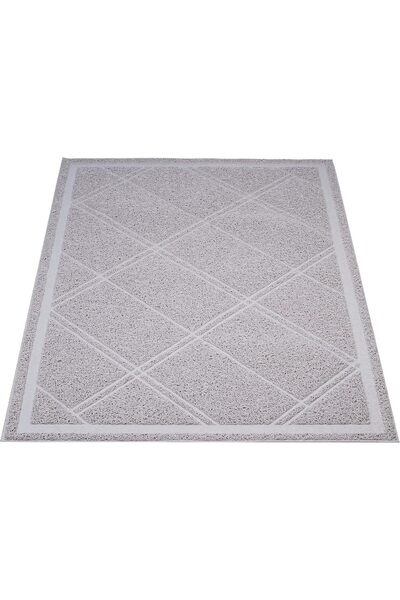 Generic AmazonBasics Cat Litter Box Mat - 24 x 35 Inches, Grey