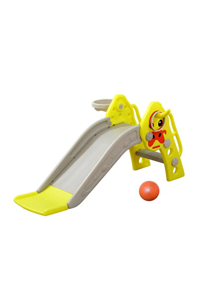 FULLJOY زحليقه اطفال مع كرة سلة، زحليقه قابلة للطي للأطفال الصغار الأولاد وال...