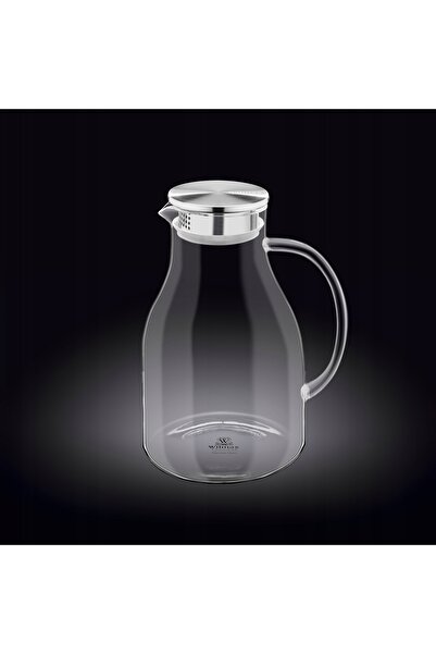 Other Wilmax Large 2.5 L Borosilicate Glass Jug with Metal Lid