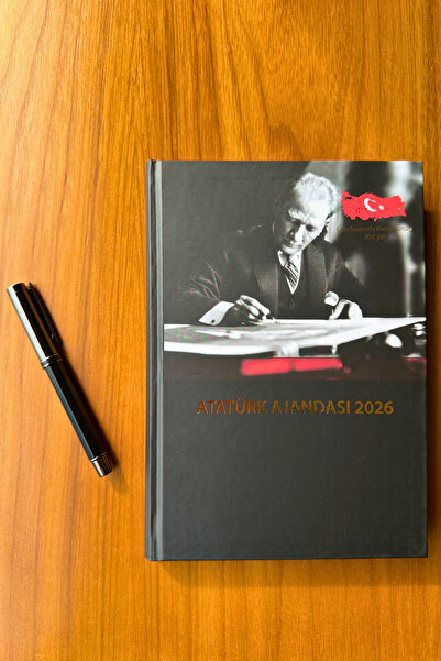 Chi-Chi Papers 2026 Daily Agenda and Black Pen - Ataturk and Republic Themed - Teacher's Day Gift