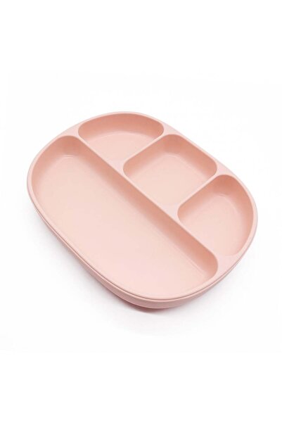 Generic Silicone plate with 4 dividers and lid