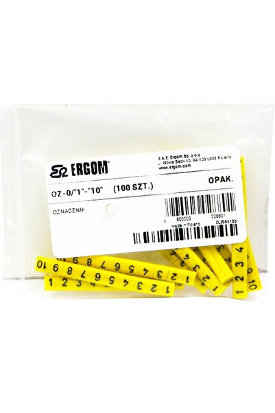 Other Cable marker OZ-0 1-10 yellow 100pcs