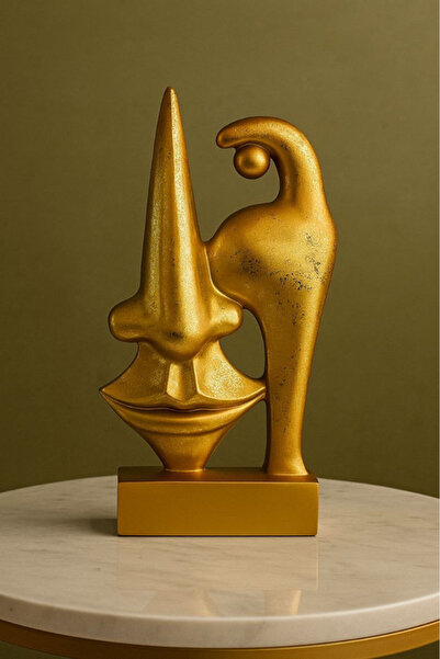 Oss elhetraf تحفة ديكور تجريدية ذهبية فاخرة لتزيين الصالات والمكاتب