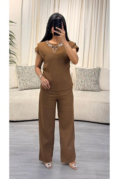 SELSAL Embroidered pants and blouse set