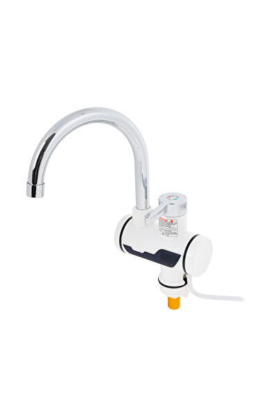 KlaussTech Ηλεκτρική βρύση για θέρμανση νερού, οθόνη LCD, 360 μοίρες, ρυθμιζόμενη θερμοκρασία