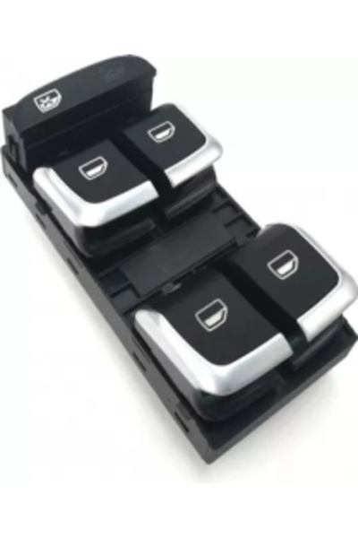 Aftermarket Butoane cromate pentru geamuri electrice compatibile cu Audi A4 B8 A5 Q5 2009-