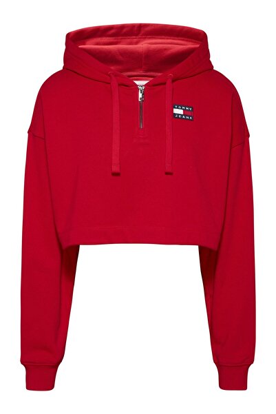 Tommy Hilfiger TJW SP CRP BADGE 1/4 Deep Crimson Women