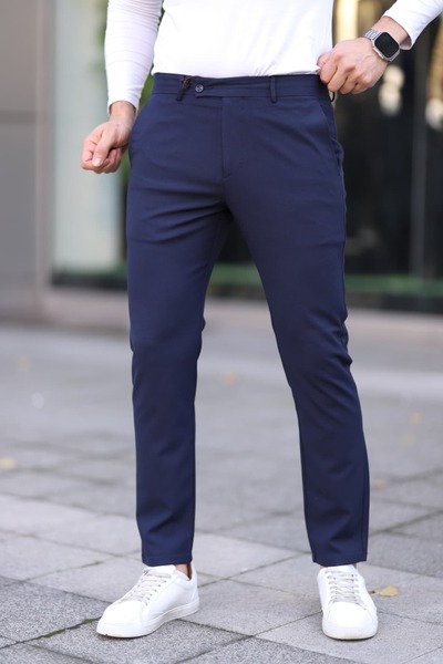 blayn jeans Men's Slim Fit Linen Trousers – Flexible Fabric, Stylish & Casual...