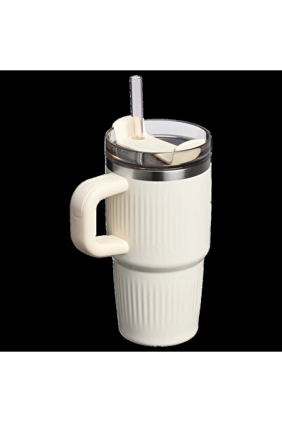 Stanley Quencher H2.0 Fluted Tumbler Thermos Cup with Straw |   0.60 L