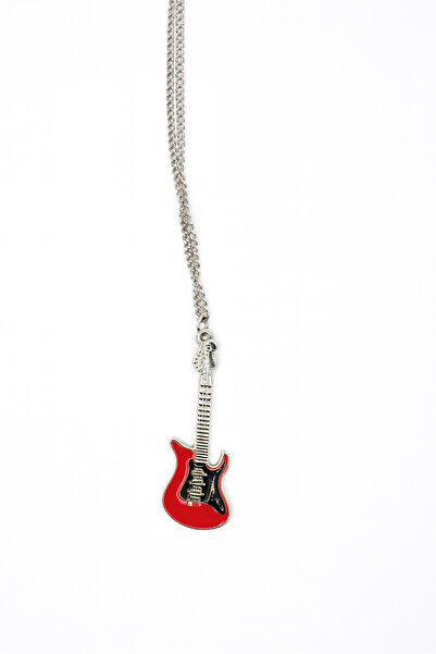 Mira Rock & Metal Tarz Kırmızı Elektro Gitar Kolye
