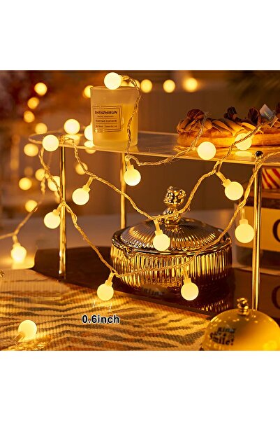 Generic 100 LED Spherical String Lights 10M Battery Operated Waterproof