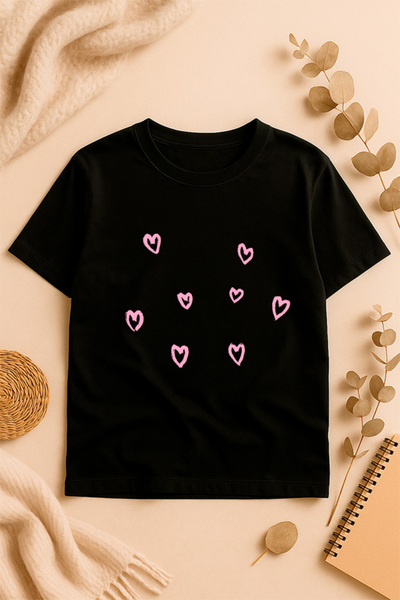 SVART WEAR supradimensionat cu imprimeu tricou Cu imprimeu pe tricou față cu ...