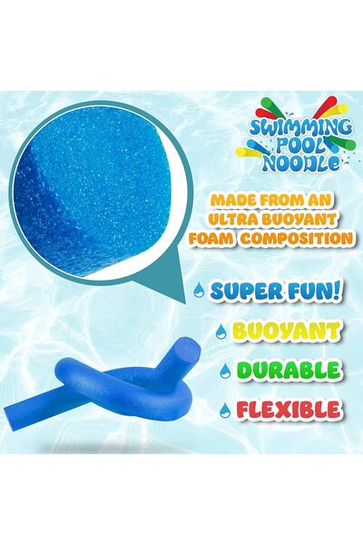 Generic Swimming Pool Noodle for Kids and Adults - Foam Swim Noodle Float Aid 1.5m (Pack of 1)