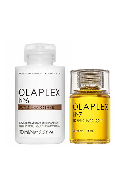 Olaplex Πακέτο Επανόρθωσης & Αναδόμησης Μαλλιών – No.6 Bond Smoother 100ml + No.7 Bonding Oil 30ml