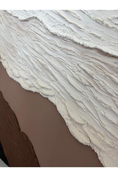 Store Besart Rölyef Dokulu Kabartmalı Modern Tablo - pres tuval üzerine- ÇERÇEVESİZ