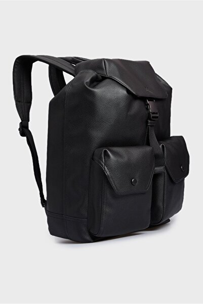 Calvin Klein Unisex Deri Sırt Çantası Ultralight Flapback K50K512544