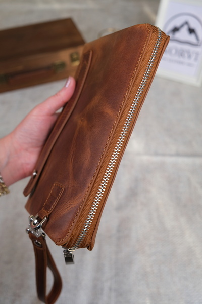 Norvi Leather Encrypted Genuine Leather Men's Handbag 1232