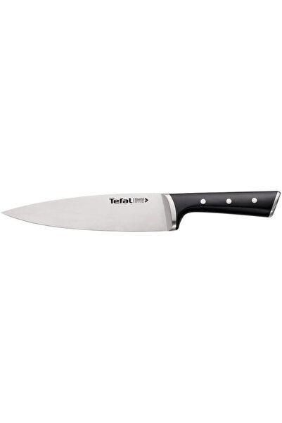 TEFAL Ice Force Chef Knife - 20 cm, German Stainless Steel, Black