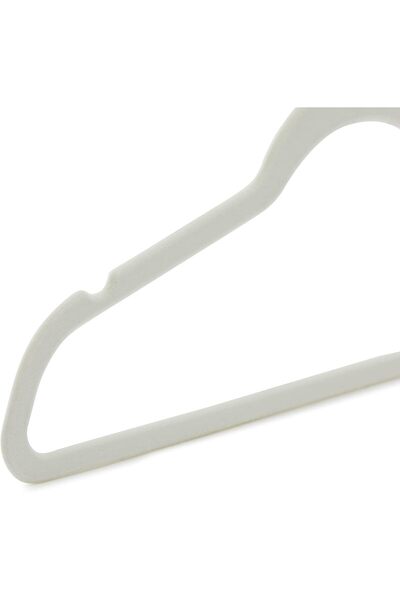 Amazon basics Slim Velvet Non-Slip Suit Clothes Hangers, Ivory/Rose Gold - Pack of 100