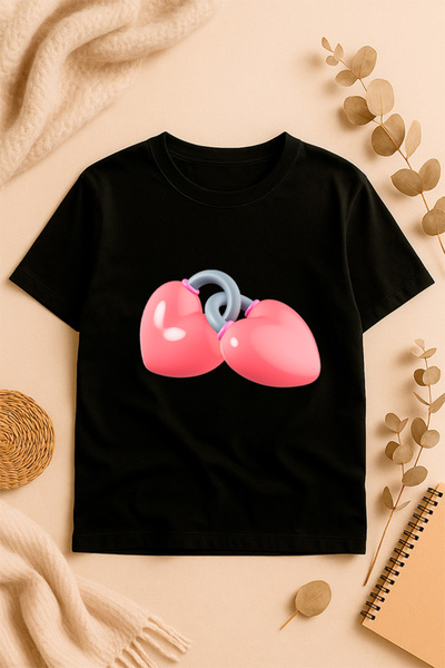 SVART WEAR supradimensionat cu imprimeu tricou Cu imprimeu pe tricou față cu ...