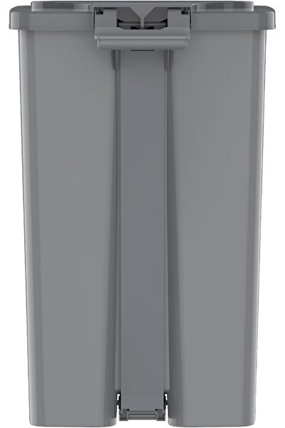 Cosmoplast 80L Step-On Waste Bin With Pedal, Pearl Grey