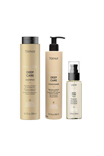 Lakme Σετ Επιδιόρθωσης, Teknia Deep Care, Σαμπουάν 300ml + Μαλακτικό 300ml + ...