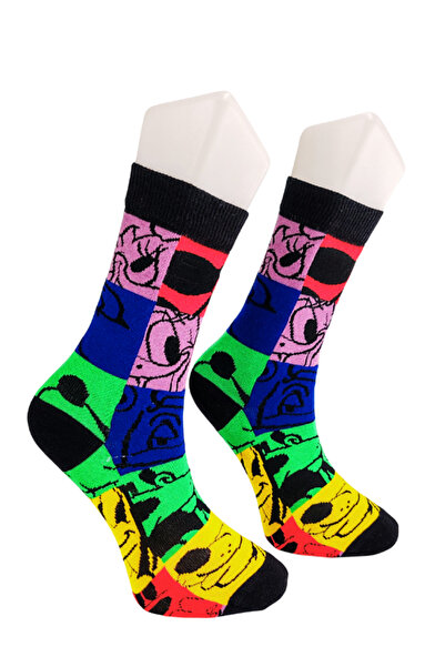 Shuttle Park Special Series Happy Colorful Disney Characters Patterned Socks Fun Comfortable Stylish Design Style Socks
