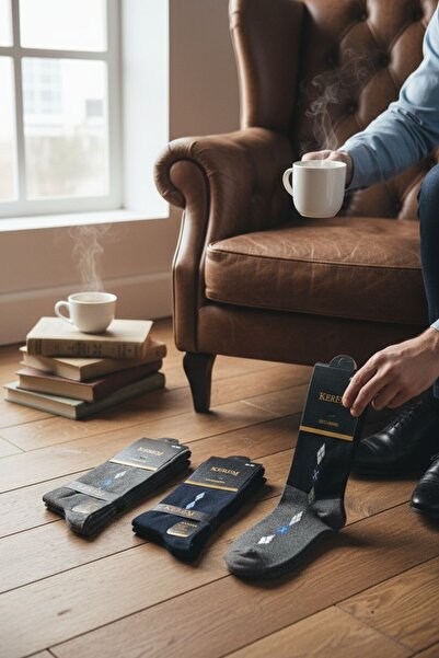 Dantelove Men's Long Seam Socks 6-Pack