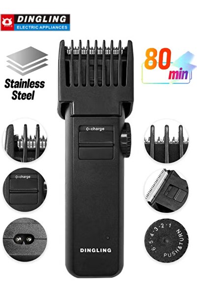 DINGDANG ماكينة الحلاقة الاحترافية لتشذيب الشعر واللحية RF-610B آلة قص الشعر ...