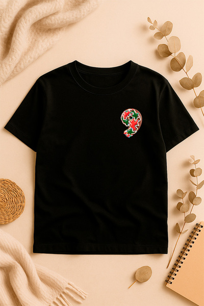 SVART WEAR supradimensionat cu imprimeu tricou Cu imprimeu pe tricou față cu ...