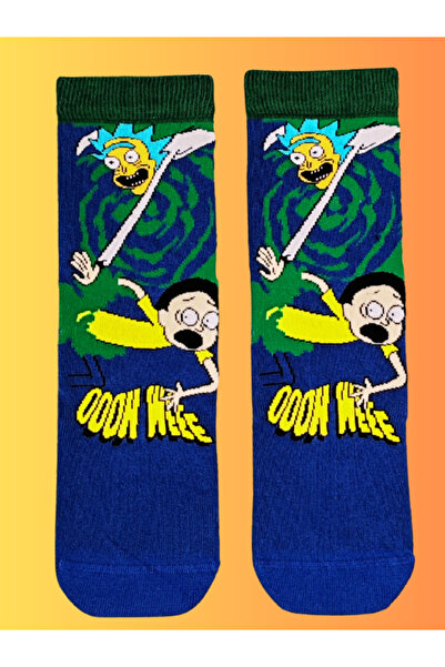 Shuttle Park Özel Seri Happy Renkli Rick and Morty Socks Eğlenceli Rahat Şık ...