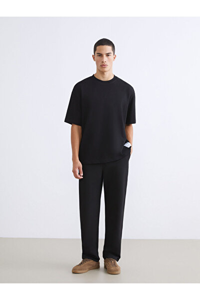 LC Waikiki Men's Black Standard Fit Trousers