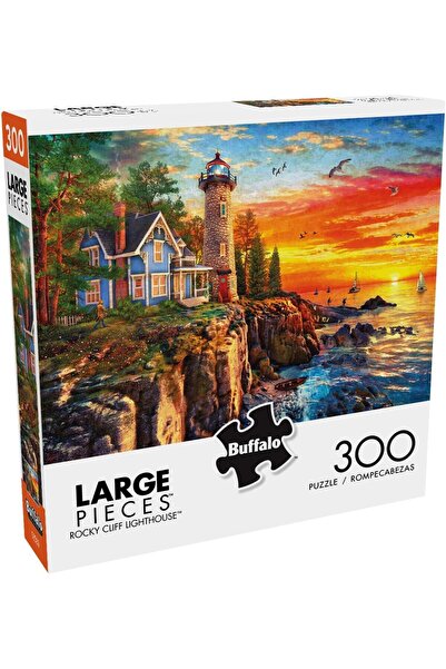 Buffalo Games - منارة روكي كليف - أحجية الصور المقطوعة الكبيرة المكونة من 300...