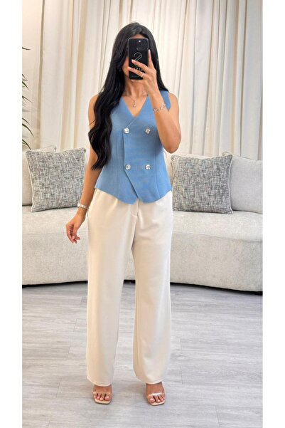 SELSAL Knitted vest with buttons