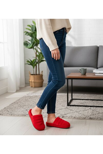 gigigiyim Closed Toe Solid Color Women's Home Slippers