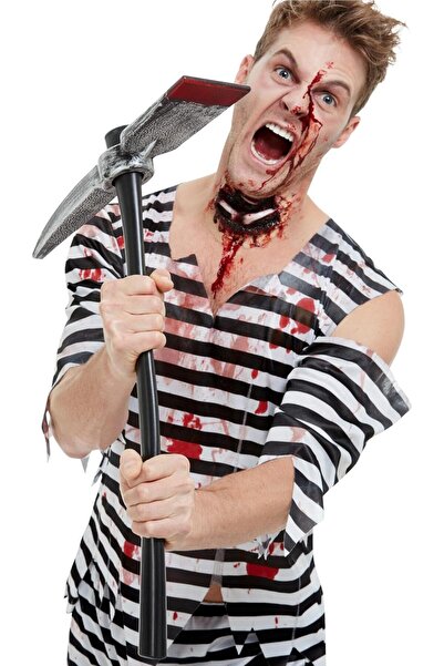 Smiffys Smiffy's Pick Axe Prop, Brown, One Size (59cm/23inches), 43717