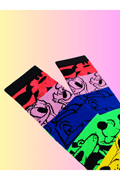 Shuttle Park Special Series Happy Colorful Disney Characters Patterned Socks Fun Comfortable Stylish Design Style Socks