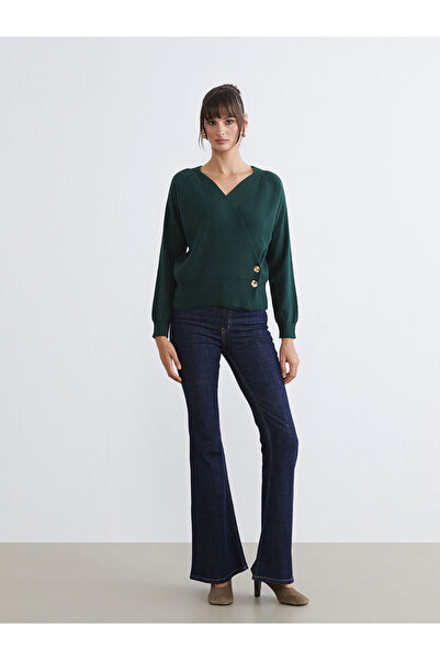 LC Waikiki Pulover de damă cu guler dublu