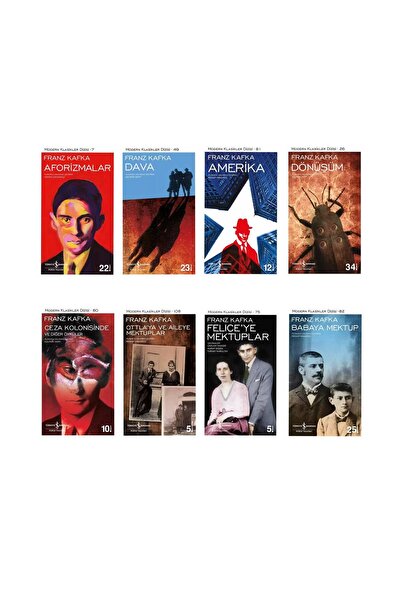 TÜRKİYE İŞ BANKASI KÜLTÜR YAYINLARI Aforizmalar Dava Babaya Mektup Felice’ye Mektuplar Ceza Kolonisinde ve Diğer Öyküler Amerika Ottla